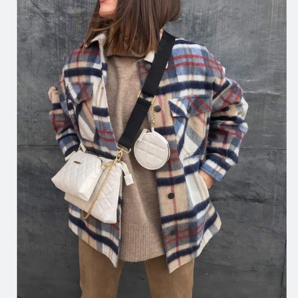 Zara Plaid Shacket - Picture 2 of 5
